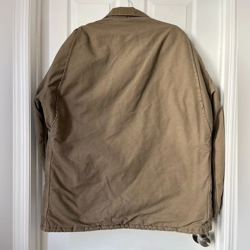 Carhartt Tan Duck Quilted Back Jacket 3XL
